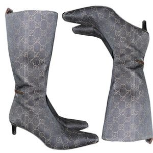 SOLD Vintage 90s Gucci monogram mid calf boots